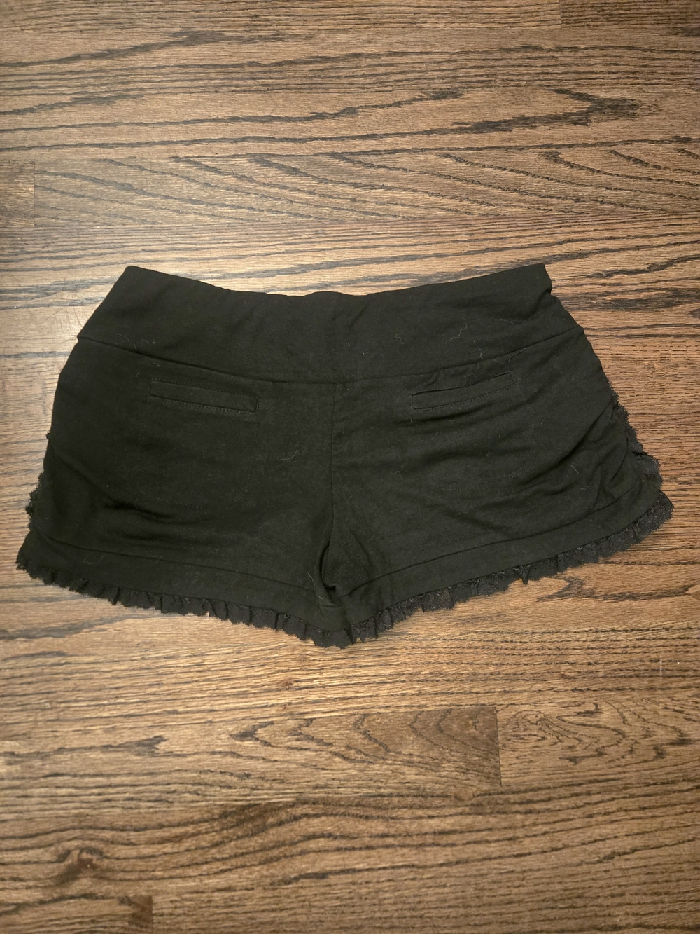 Nomads Hempwear Ruched Lace Trim Shorts Yoga Festival Burning Man - Picture 2 of 5